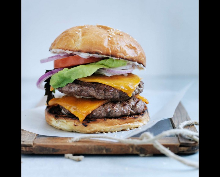 <h6 class='prettyPhoto-title'>Double Cheese Burger with Fries</h6>