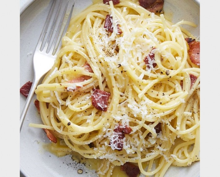 <h6 class='prettyPhoto-title'>Spaghetti  Carbonara</h6>