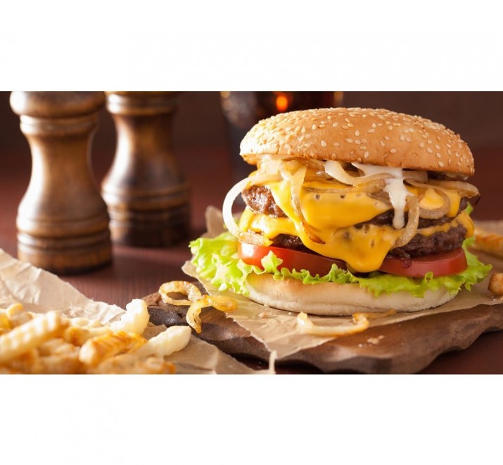 <h6 class='prettyPhoto-title'>Chef's burger, fries</h6>