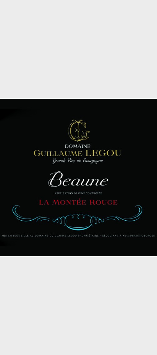 <h6 class='prettyPhoto-title'>Beaune "La Montée Rouge" Domaine Guillaume Legou - 2019</h6>