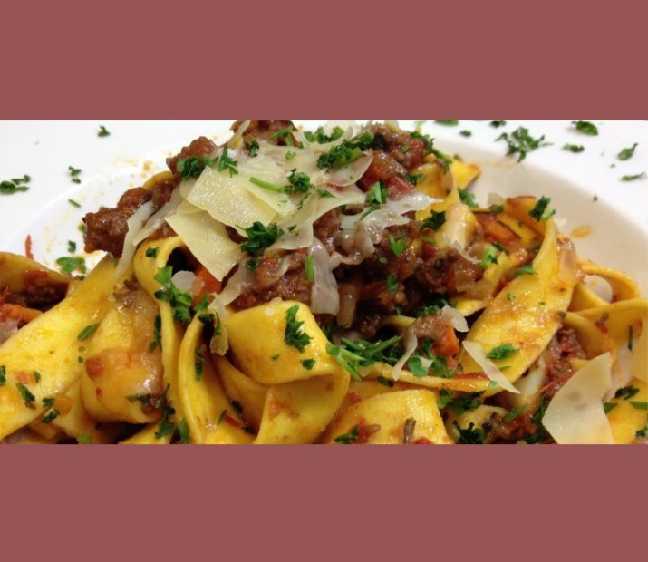 <h6 class='prettyPhoto-title'>Pappardelle with lamb sauce, asparagus and pecorino flakes</h6>