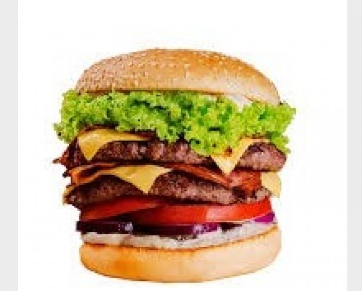 <h6 class='prettyPhoto-title'>Happy Chicien burger + Home fries & salad - tomato - onions</h6>