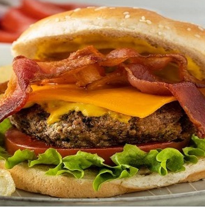 <h6 class='prettyPhoto-title'>Bacon Beef Burger</h6>