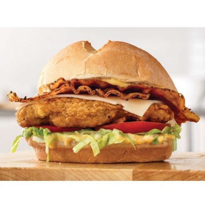 <h6 class='prettyPhoto-title'>Bacon Chicken Burger</h6>