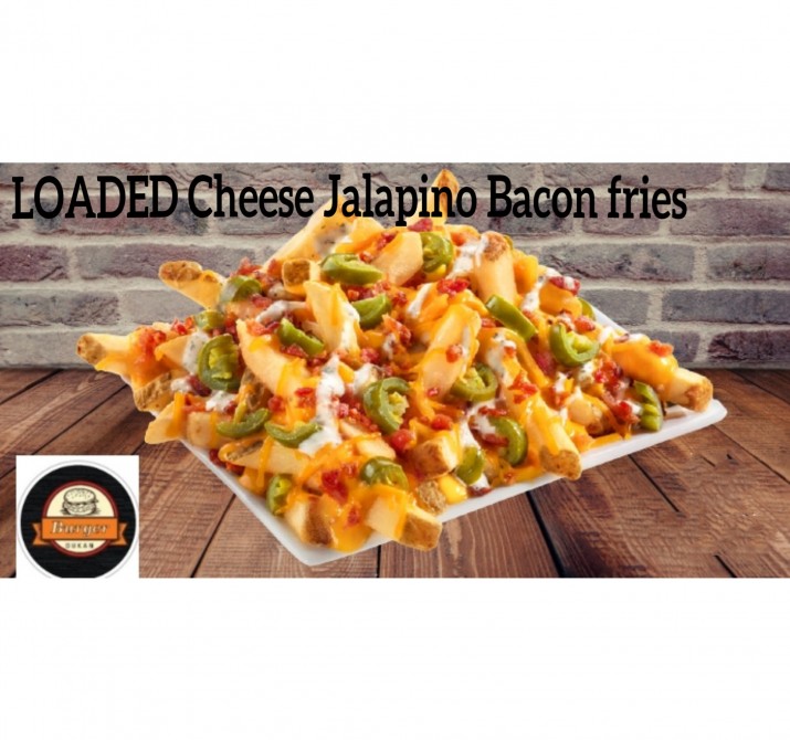 <h6 class='prettyPhoto-title'>Loaded Cheese Jalapino Bacon fries </h6>